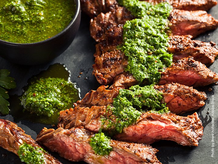Brazilian Grilled Flank Steak With Chimichurri Rice - Lovely Little Kitchen